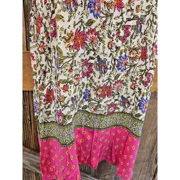 J jill SP PETITE small accordion tank top floral EUC Summer career casual EUC ^ - Picture 4 of 7